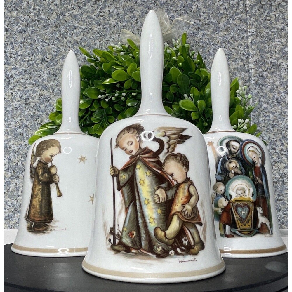 Vintage Berta Hummel Limited Edition Christmas Angel Bell Schmid Bros. 1972 Lot3
